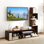 Mobile TV Cubo per TV fino a 50", Tavolo Consolle per Media con Ripiani Contenitori