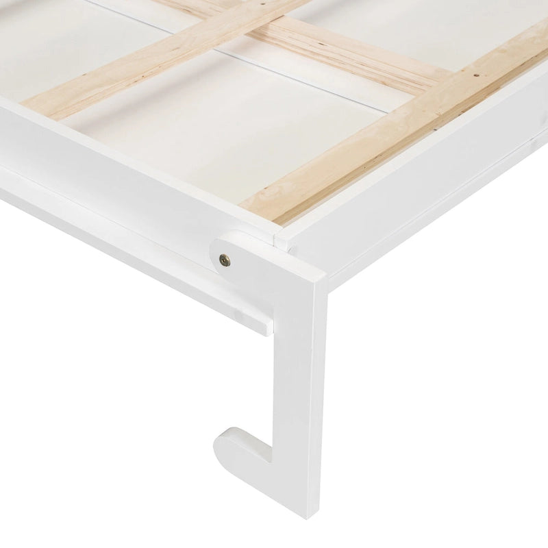 Letto a scomparsa Queen all-in-one con scrivania, vanità e armadio