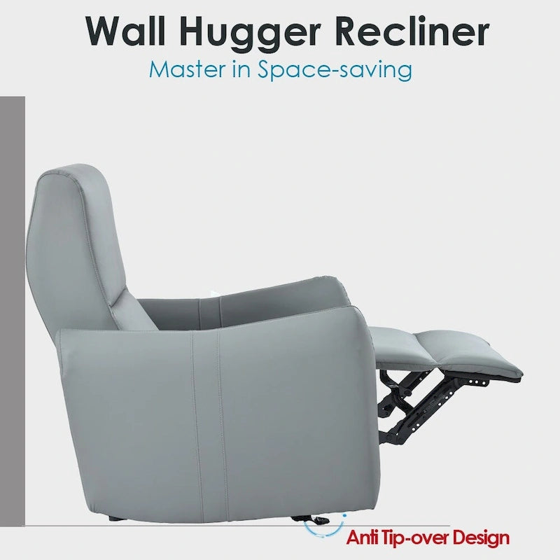 Poltrona Reclinabile Elettrica Wall Hugger, Poltrona per Home Theater Piccola con Supporto Lombare, Poltrona Reclinabile Singola per Soggiorno