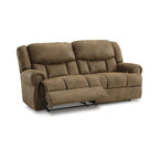 Divano reclinabile elettrico, rivestimento marrone, 234 cm L x 107 cm P x 119 cm H, reclinazione elettrica, divano per soggiorno