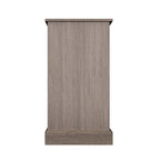 Mobile porta TV da 60" stile rustico per TV fino a 65", ante scorrevoli a fienile, ripiani aperti, contenitori in tessuto, gestione cavi