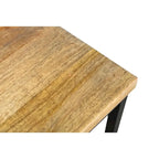 Set di 2 sedie da pranzo in legno di mango riciclato e metallo fatte a mano, 91 cm A x 46 cm L, stile rustico Boho