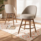Set di 2 sgabelli da bancone girevoli in stile Mid-Century Modern