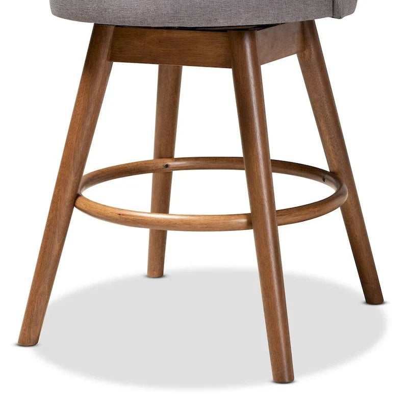 Set di 2 sgabelli da bancone girevoli in stile Mid-Century Modern