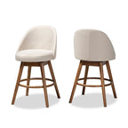 Set di 2 sgabelli da bancone girevoli in stile Mid-Century Modern