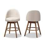 Set di 2 sgabelli da bancone girevoli in stile Mid-Century Modern
