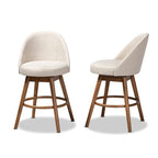 Set di 2 sgabelli da bancone girevoli in stile Mid-Century Modern