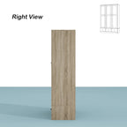 Armadio in Legno "Fascino Naturale" - Design Traspirante in Rattan, Ampio Spazio Contenitivo