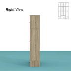 Armadio in Legno "Fascino Naturale" - Design Traspirante in Rattan, Ampio Spazio Contenitivo