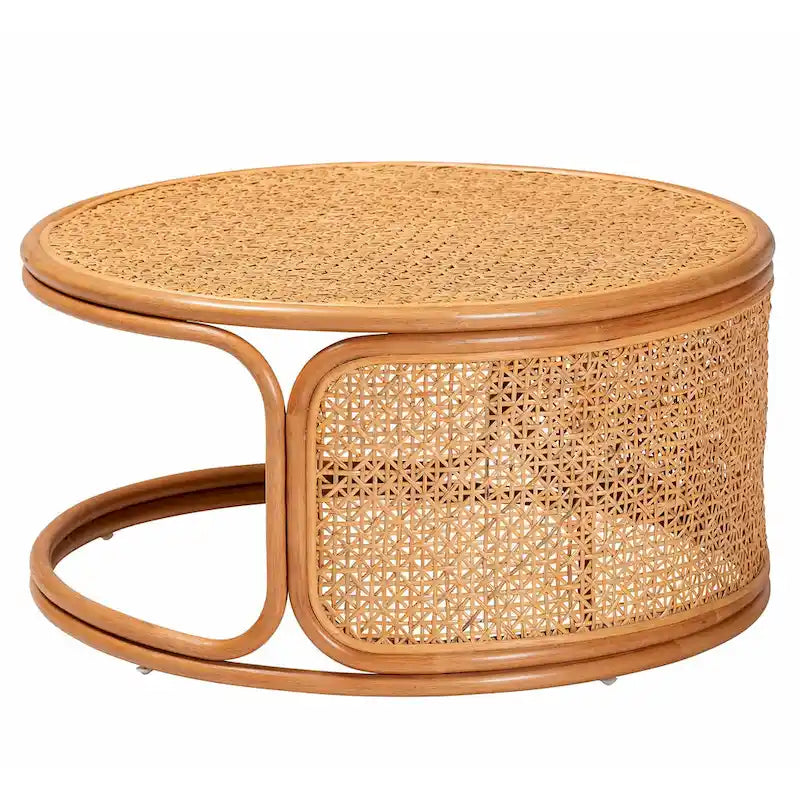 Tavolino da caffè Eldon Bohemian Honey in Rattan