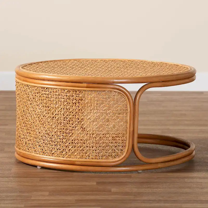 Tavolino da caffè Eldon Bohemian Honey in Rattan