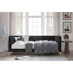 Letto a giorno matrimoniale imbottito Elsie