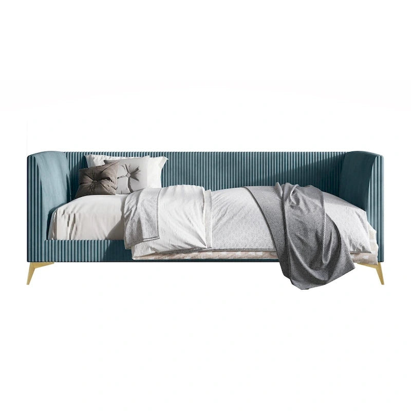 Letto a giorno matrimoniale imbottito Elsie