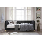 Letto a giorno matrimoniale imbottito Elsie
