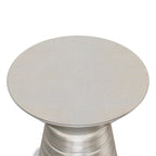 Tavolino laterale con dettagli in metallo industriale, 45,7 cm di larghezza, completamente assemblato, tavolino da salotto o camera da letto