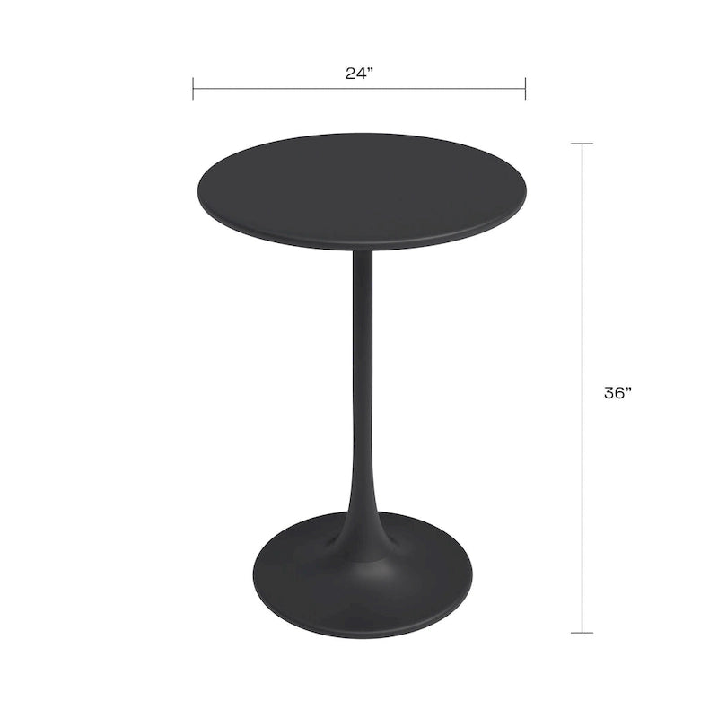 Tavolo da Bistrò Kurv 24, Altezza Bancone, Resistente alle Intemperie, Interno/Esterno