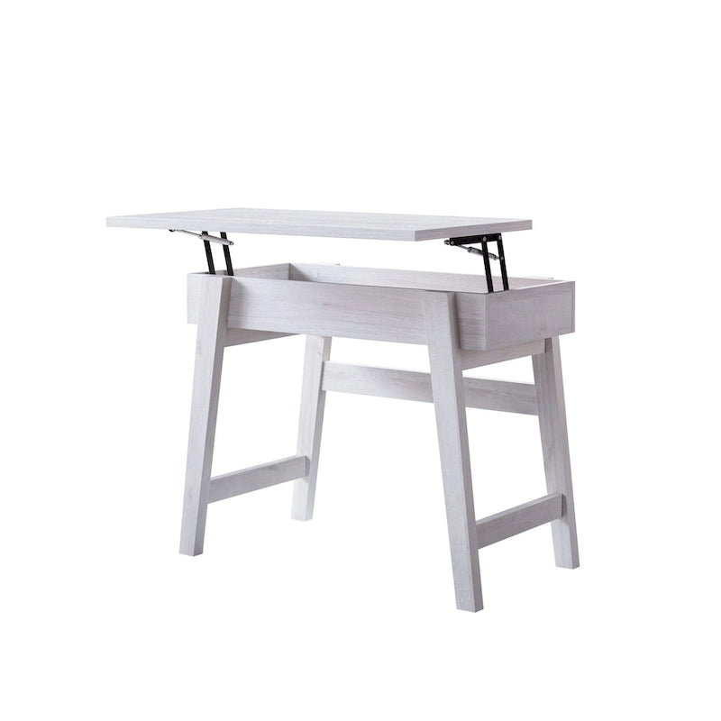 Letto Queen Size Imbottito in Lino con Testiera, Stile Mid-Century