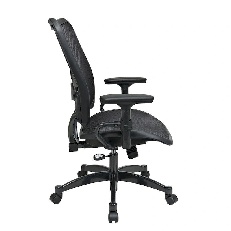 Sedia professionale con accenti in finitura canna di fucile
