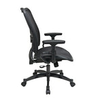 Sedia professionale con accenti in finitura canna di fucile