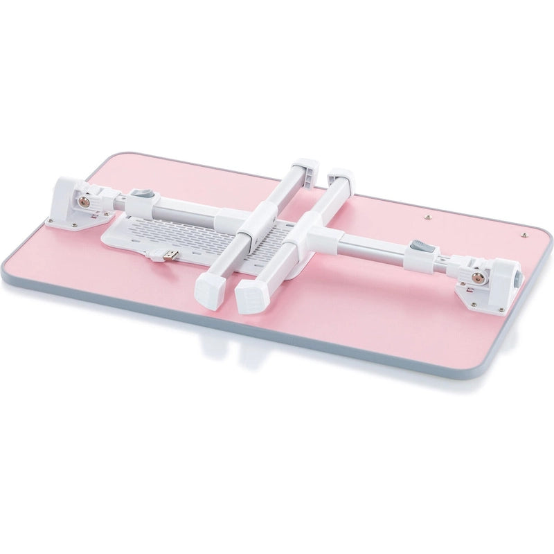 Cuscino da marito - Tavolino da letto in legno piccolo - Adatto a laptop fino a 17 pollici - con doppio cuscino, fessura multifunzione per tablet