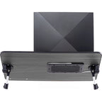 Cuscino da marito - Tavolino da letto in legno piccolo - Adatto a laptop fino a 17 pollici - con doppio cuscino, fessura multifunzione per tablet