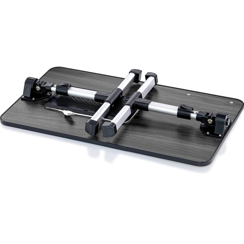 Cuscino da marito - Tavolino da letto in legno piccolo - Adatto a laptop fino a 17 pollici - con doppio cuscino, fessura multifunzione per tablet