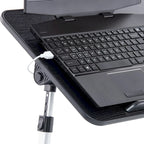 Cuscino da marito - Tavolino da letto in legno piccolo - Adatto a laptop fino a 17 pollici - con doppio cuscino, fessura multifunzione per tablet