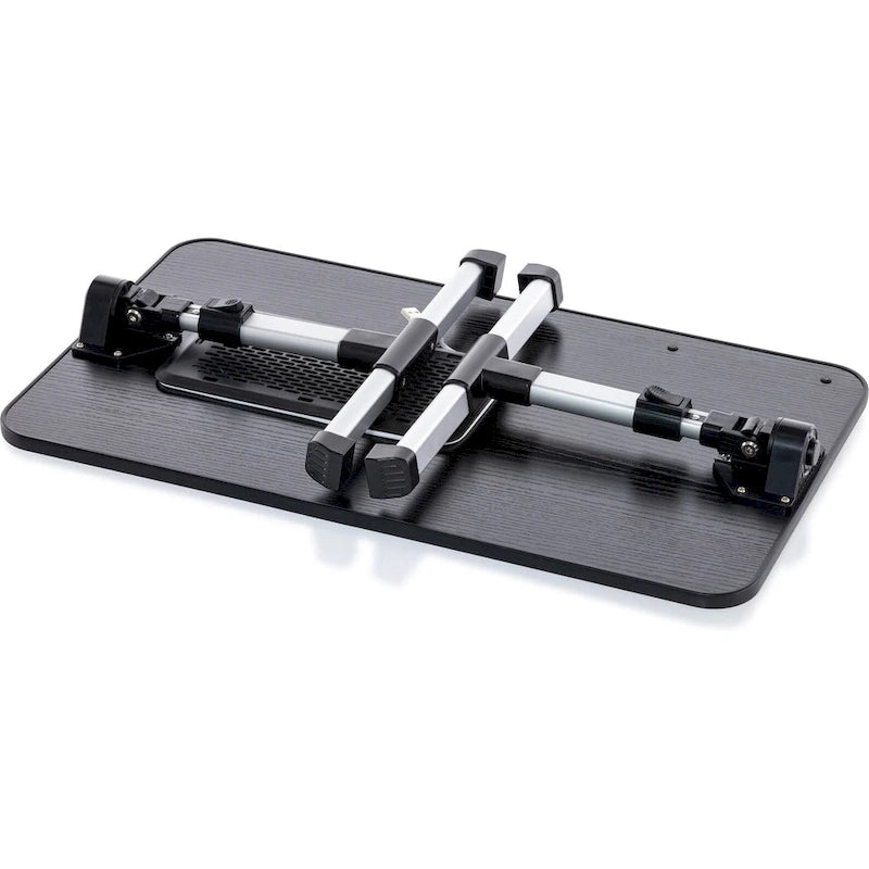 Cuscino da marito - Tavolino da letto in legno piccolo - Adatto a laptop fino a 17 pollici - con doppio cuscino, fessura multifunzione per tablet