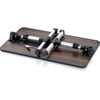 Cuscino da marito - Tavolino da letto in legno piccolo - Adatto a laptop fino a 17 pollici - con doppio cuscino, fessura multifunzione per tablet