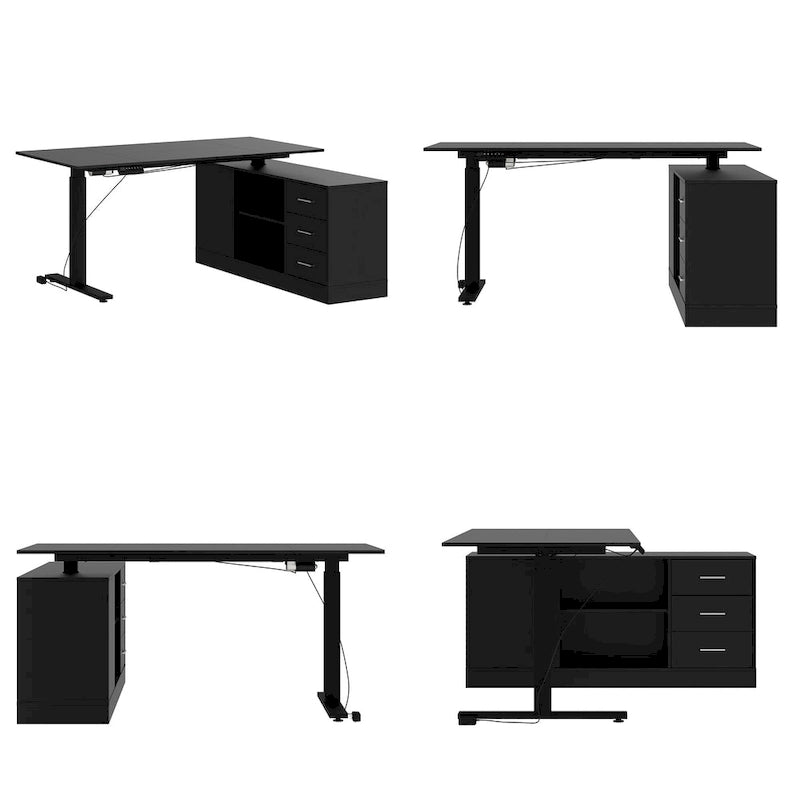 Postazione di lavoro regolabile in altezza: Scrivania versatile per l'home office e non solo