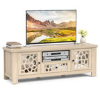 Mobile porta TV retrò da 55", centro multimediale, ante a specchio, armadietto contenitore per TV fino a 60"