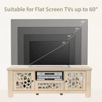 Mobile porta TV retrò da 55", centro multimediale, ante a specchio, armadietto contenitore per TV fino a 60"