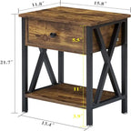 Tavolo consolle in legno 30"x15"x31", tavolo da divano per ingresso con ripiano