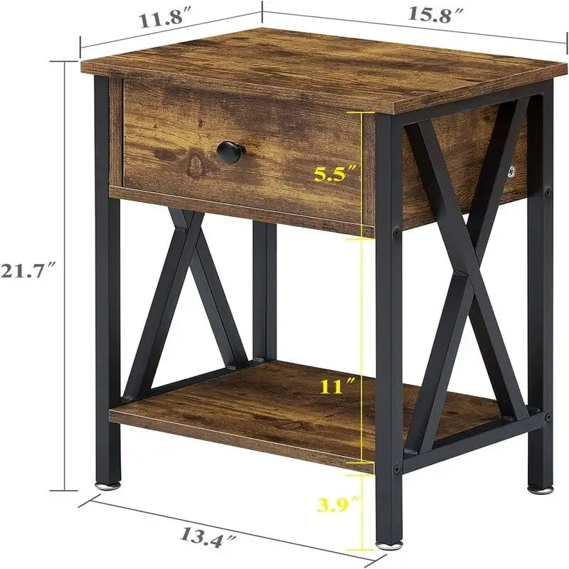 Tavolo consolle in legno 30"x15"x31", tavolo da divano per ingresso con ripiano