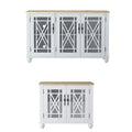 Set buffet credenza contenitore floreale da 2 pezzi - Larghezza 55 e 38 pollici