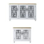 Set buffet credenza contenitore floreale da 2 pezzi - Larghezza 55 e 38 pollici