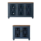 Set buffet credenza contenitore floreale da 2 pezzi - Larghezza 55 e 38 pollici