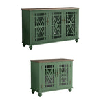Set buffet credenza contenitore floreale da 2 pezzi - Larghezza 55 e 38 pollici