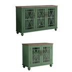 Set buffet credenza contenitore floreale da 2 pezzi - Larghezza 55 e 38 pollici