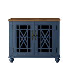 Set buffet credenza contenitore floreale da 2 pezzi - Larghezza 55 e 38 pollici