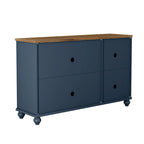Set buffet credenza contenitore floreale da 2 pezzi - Larghezza 55 e 38 pollici
