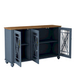 Set buffet credenza contenitore floreale da 2 pezzi - Larghezza 55 e 38 pollici