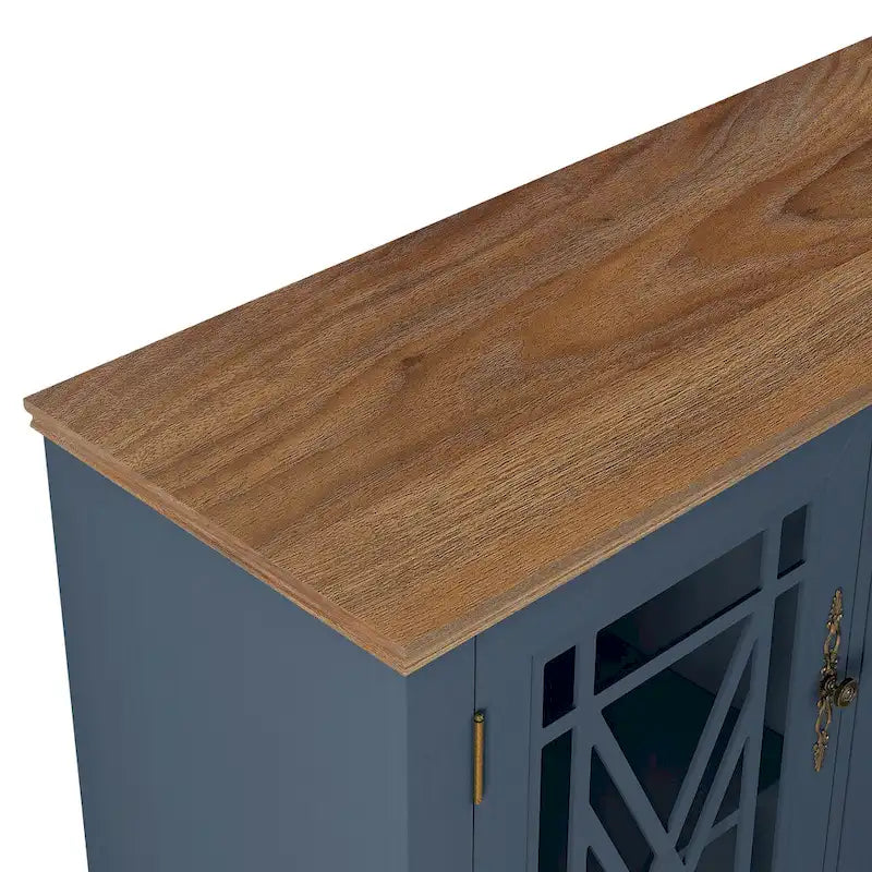 Set buffet credenza contenitore floreale da 2 pezzi - Larghezza 55 e 38 pollici