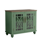 Set buffet credenza contenitore floreale da 2 pezzi - Larghezza 55 e 38 pollici