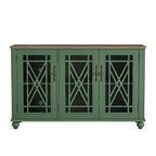 Set buffet credenza contenitore floreale da 2 pezzi - Larghezza 55 e 38 pollici