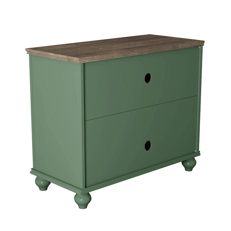 Set buffet credenza contenitore floreale da 2 pezzi - Larghezza 55 e 38 pollici