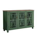 Set buffet credenza contenitore floreale da 2 pezzi - Larghezza 55 e 38 pollici