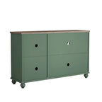 Set buffet credenza contenitore floreale da 2 pezzi - Larghezza 55 e 38 pollici