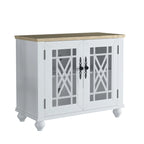 Set buffet credenza contenitore floreale da 2 pezzi - Larghezza 55 e 38 pollici