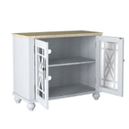 Set buffet credenza contenitore floreale da 2 pezzi - Larghezza 55 e 38 pollici
